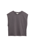 Pure Cotton Cap Sleeve T-Shirt