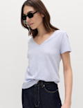 Pure Cotton V-Neck T-Shirt