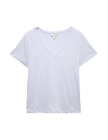 Pure Cotton V-Neck T-Shirt