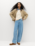 Cotton Rich Crew Neck Sweatshirt