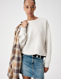 Cotton Rich Crew Neck Sweatshirt