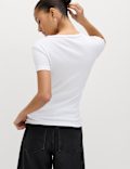 Cotton Rich Ribbed Slim Fit T-Shirt