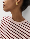 Pure Slub Cotton Striped T-Shirt