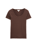 Cotton Rich Scoop Neck Slim Fit T-Shirt