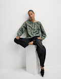 Lyocell Rich Printed Blouse