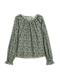 Lyocell Rich Printed Blouse