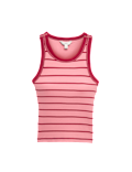 Secret Support&trade; Cotton Rich Striped Bra Vest