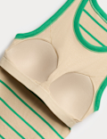 Secret Support&trade; Cotton Rich Striped Bra Vest