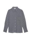 Geometric Collared Button Through Shirt