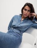 Denim Collared Shirt