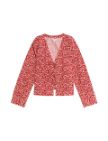 Pure Cotton Printed Tie Front Top