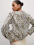 Pure Cotton Printed Tie Front Top