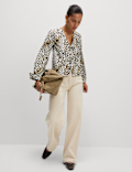 Pure Cotton Printed Tie Front Top