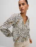 Pure Cotton Printed Tie Front Top