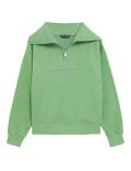Cotton Rich Collared Zip Up Sweatshirt