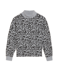 Printed High Neck Sweatshirt
