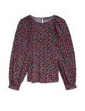 Printed Round Neck Blouse