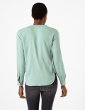 V-Neck Popover Blouse