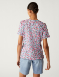Pure Cotton Printed Pocket T-Shirt
