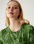 Pure Cotton Printed Pocket T-Shirt