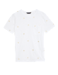 Pure Cotton Printed Pocket T-Shirt