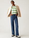 Pure Cotton Striped Pocket T-Shirt