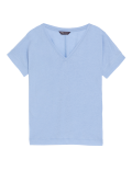 Linen Rich V-Neck T-Shirt