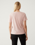 Pure Cotton Lace Pocket T-Shirt