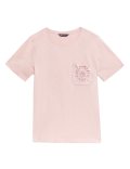 Pure Cotton Lace Pocket T-Shirt