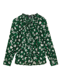 Modal Blend Floral Long Sleeve Blouse