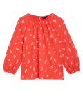 Pure Cotton Printed Round Neck Top