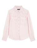 Lyocell Tea Dyed Collared Shirt