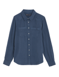 Lyocell Tea Dyed Collared Shirt
