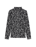 Cotton Rich Funnel Neck Printed Top