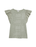 Pure Cotton Printed Embroidered Top