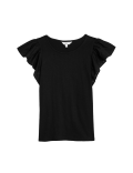 Pure Cotton Embroidered Angel Sleeve Top