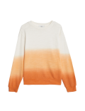 Pure Cotton Ombre Slub Sweatshirt