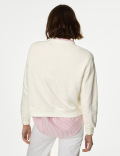 Pure Cotton Slogan Sweatshirt