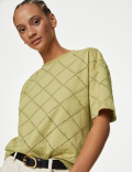 Cotton Rich Broderie T-Shirt