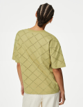 Cotton Rich Broderie T-Shirt