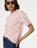 Cotton Rich Broderie T-Shirt