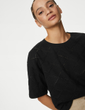 Cotton Rich Broderie T-Shirt