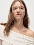 Textured Off The Shoulder Top