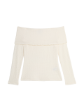 Textured Off The Shoulder Top