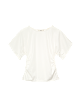 Cotton Rich Short Sleeve Ruched T-Shirt