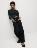 Cotton Rich Sparkly Regular Fit Top