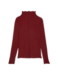 Lyocell Blend Funnel Neck Top