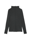 Lyocell Blend Funnel Neck Top