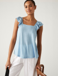 Linen Rich Vest Top