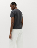 Pure Cotton Graphic Slim Fit T-Shirt